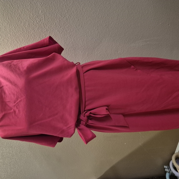 Kensie Red Sheath Dress with Dolman Sleeves - Picture 6 of 8